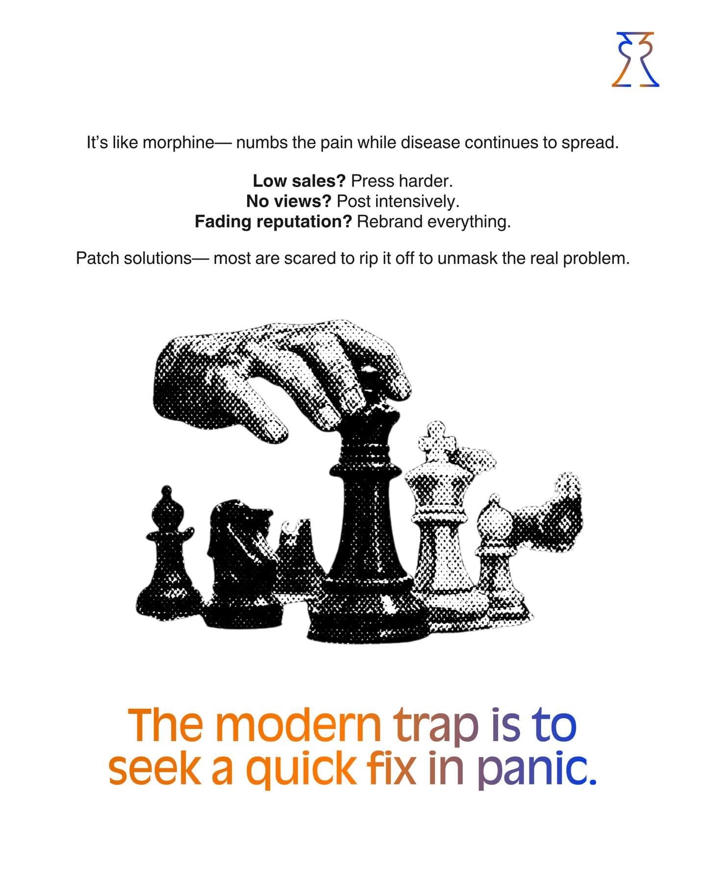 Hand selecting a king among chess pieces